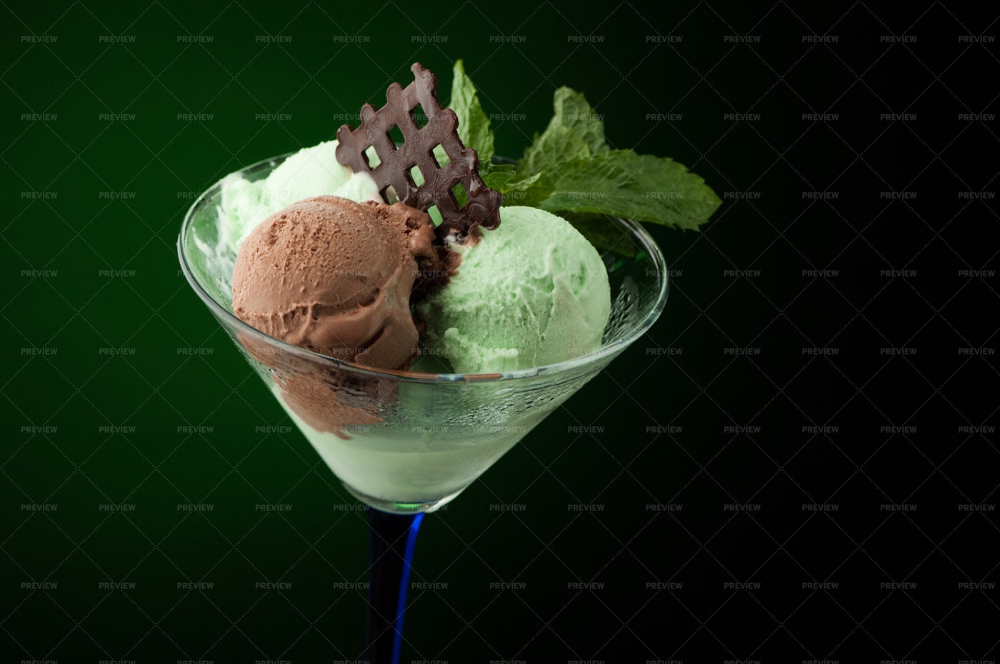 Ice Cream In A Vase: Stock Photos