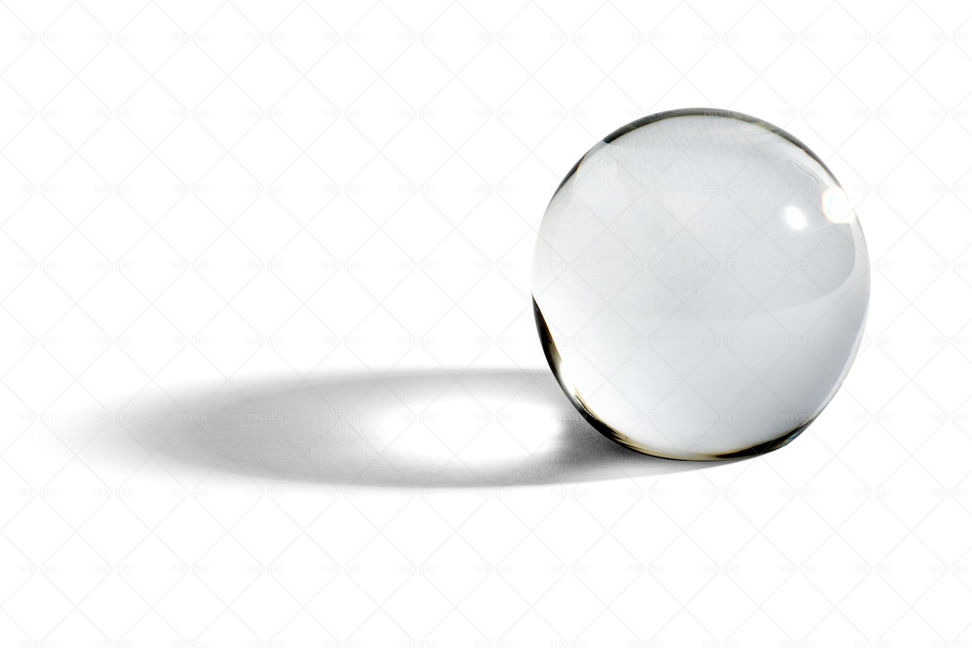 Glass Orb With Shadow: Stock Photos