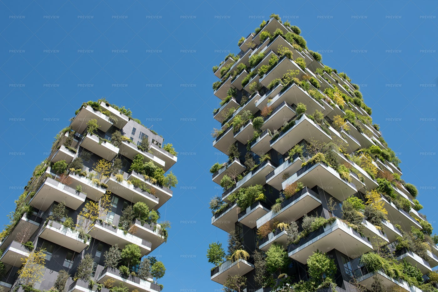 Tree Skyscrapers Of Milan, Italy: Stock Photos