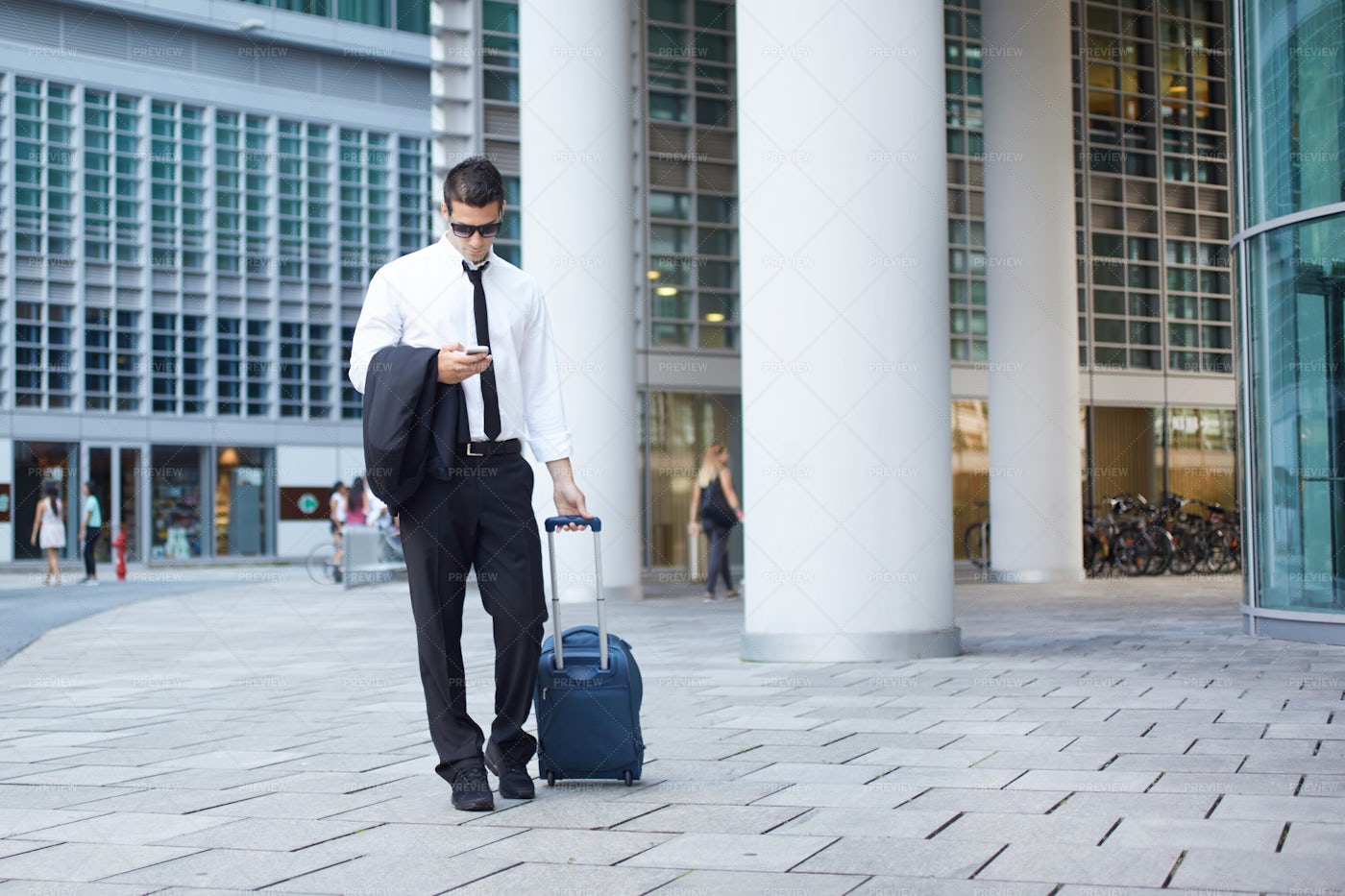 Businessman With A Suitcase: Stock Photos
