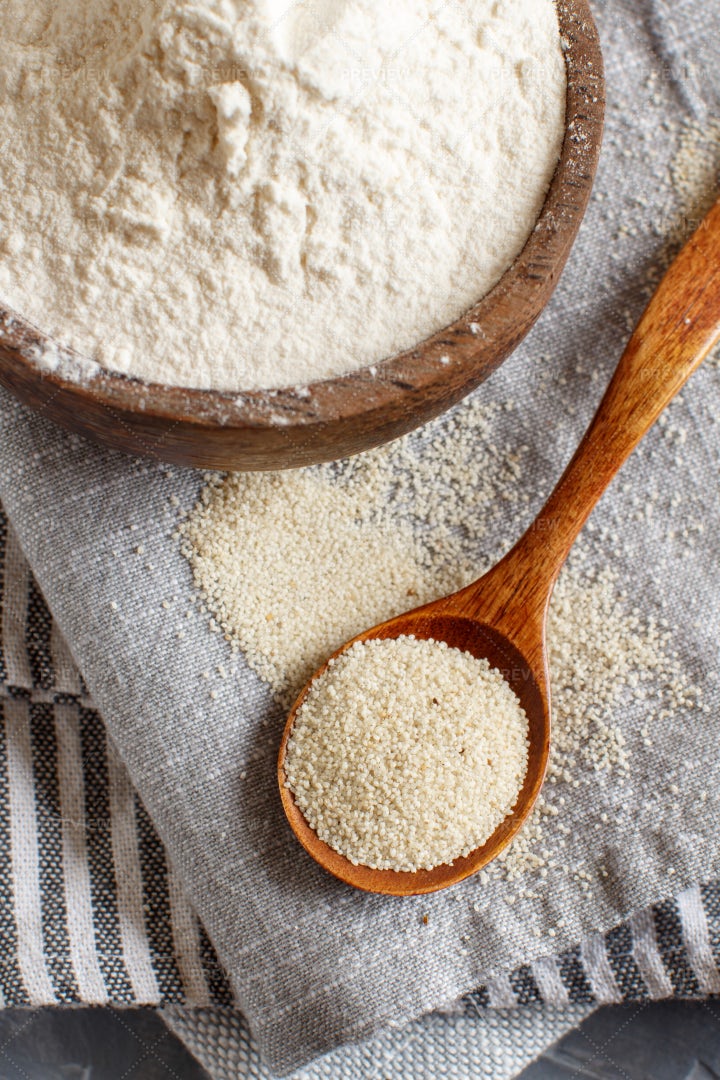 Raw Alternative Fonio Flour: Stock Photos