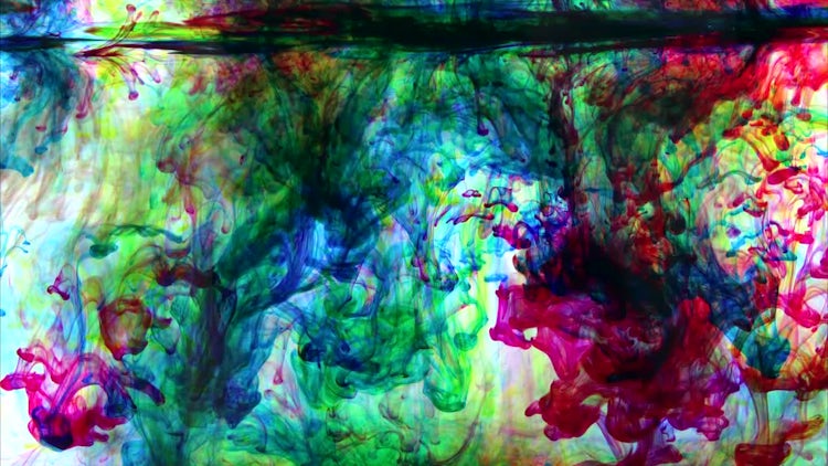 Swirling Color Ink In Water: Stock Video