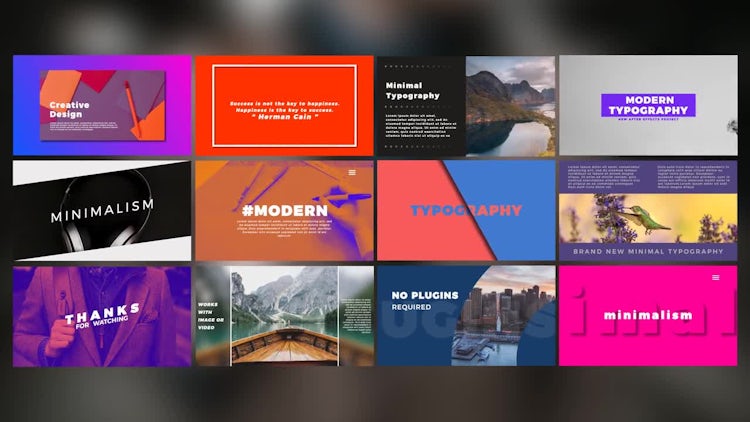 Modern Typography: After Effects Templates