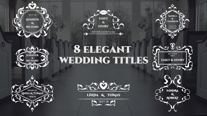 41 After Effects Wedding Invitation Elements Templates