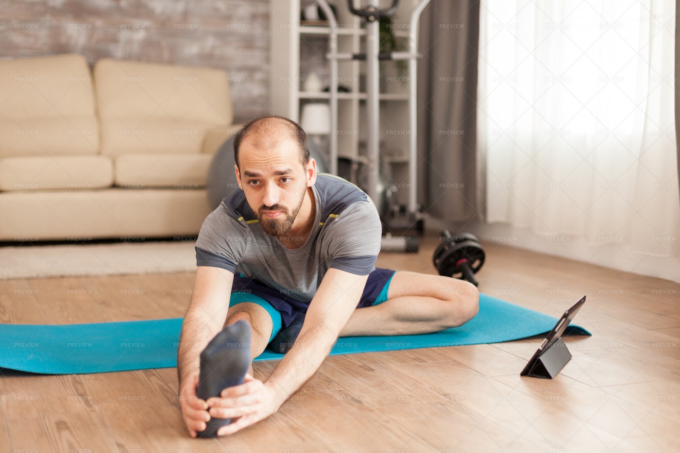 Home Yoga Course: Stock Photos
