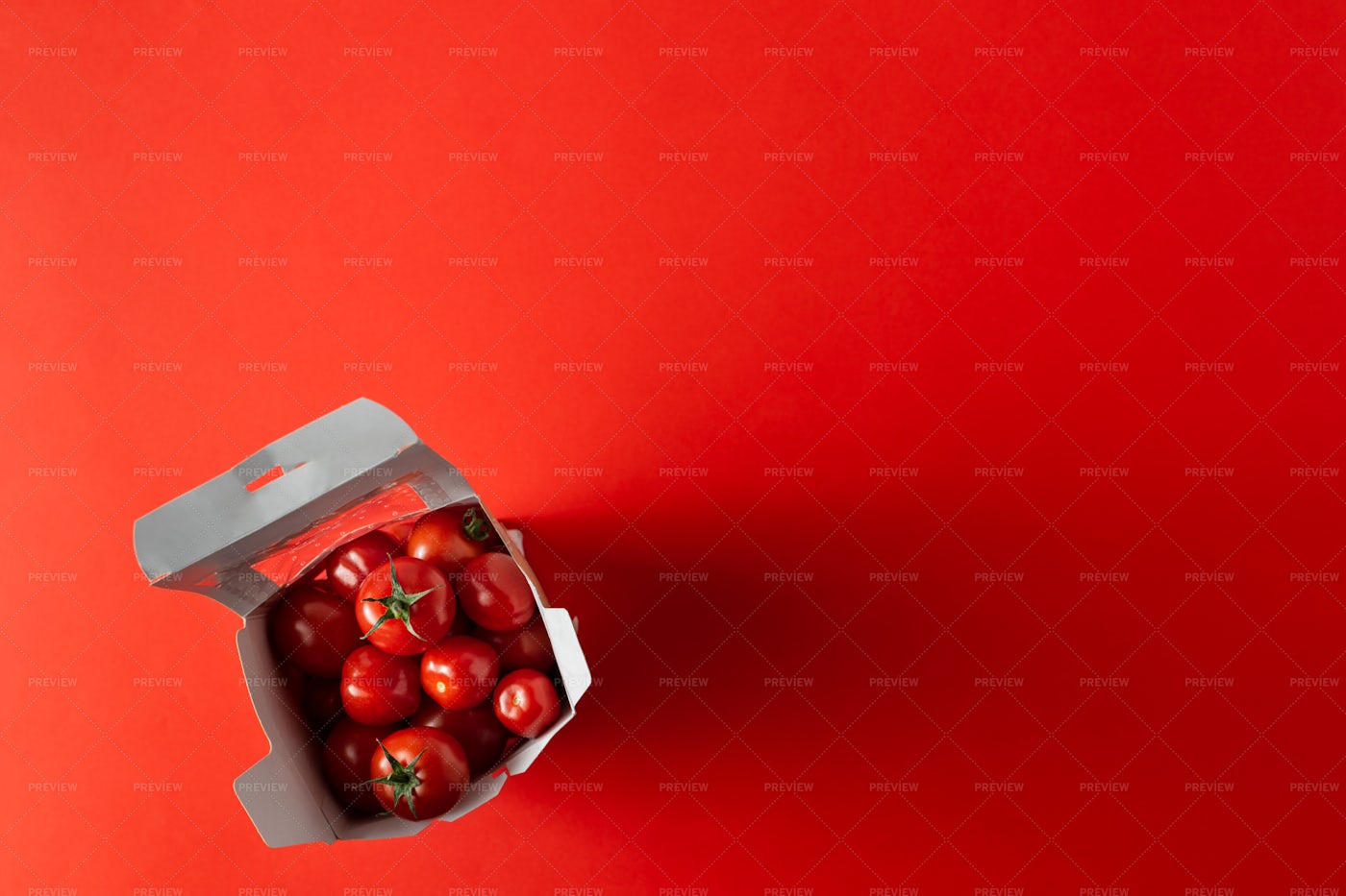 Boxed Cherry Tomatoes: Stock Photos