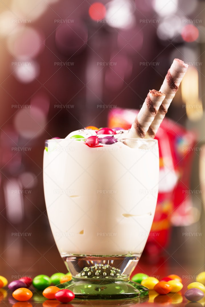 Milkshake For Dessert: Stock Photos