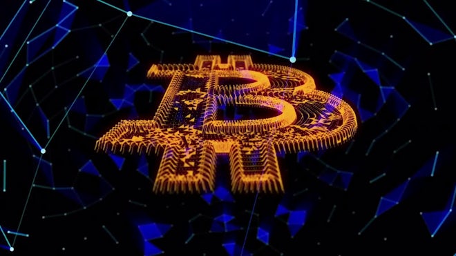 Bitcoin Cryptocurrency Background - Stock Motion Graphics | Motion Array