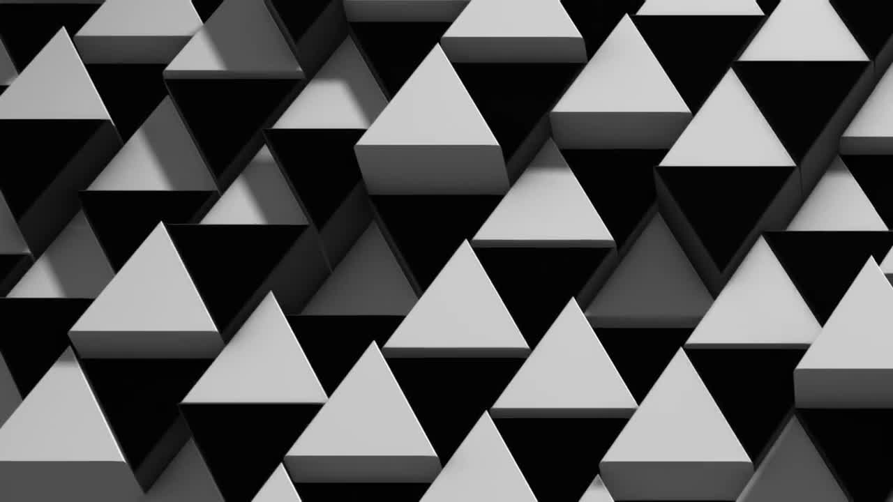 Black And White Prisms - Stock Motion Graphics | Motion Array