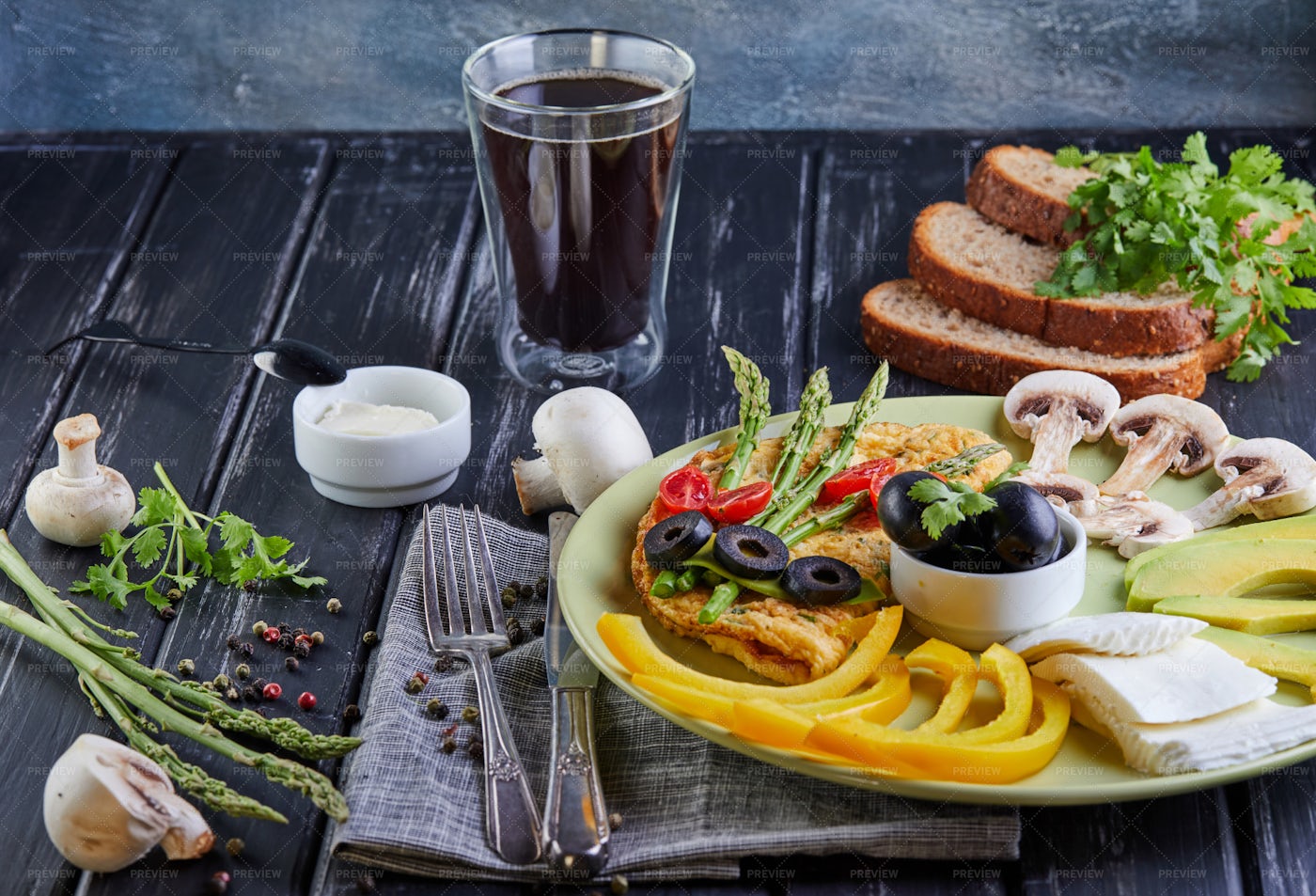 Breakfast Of Vegetables: Stock Photos