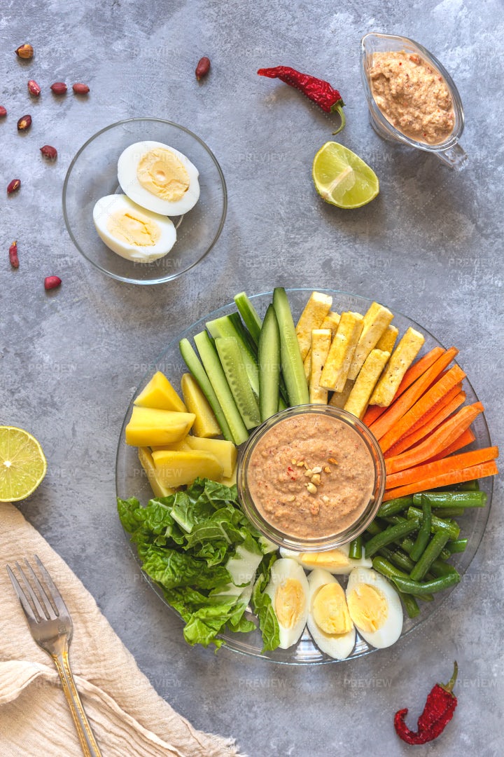 Salad And Ingredients: Stock Photos