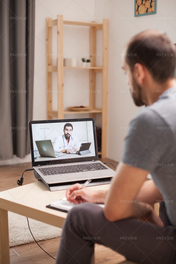 Watching A Medical Conference: Stock Photos