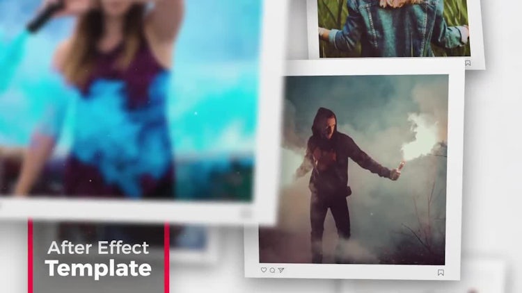 Square Photo - Slideshow: After Effects Templates