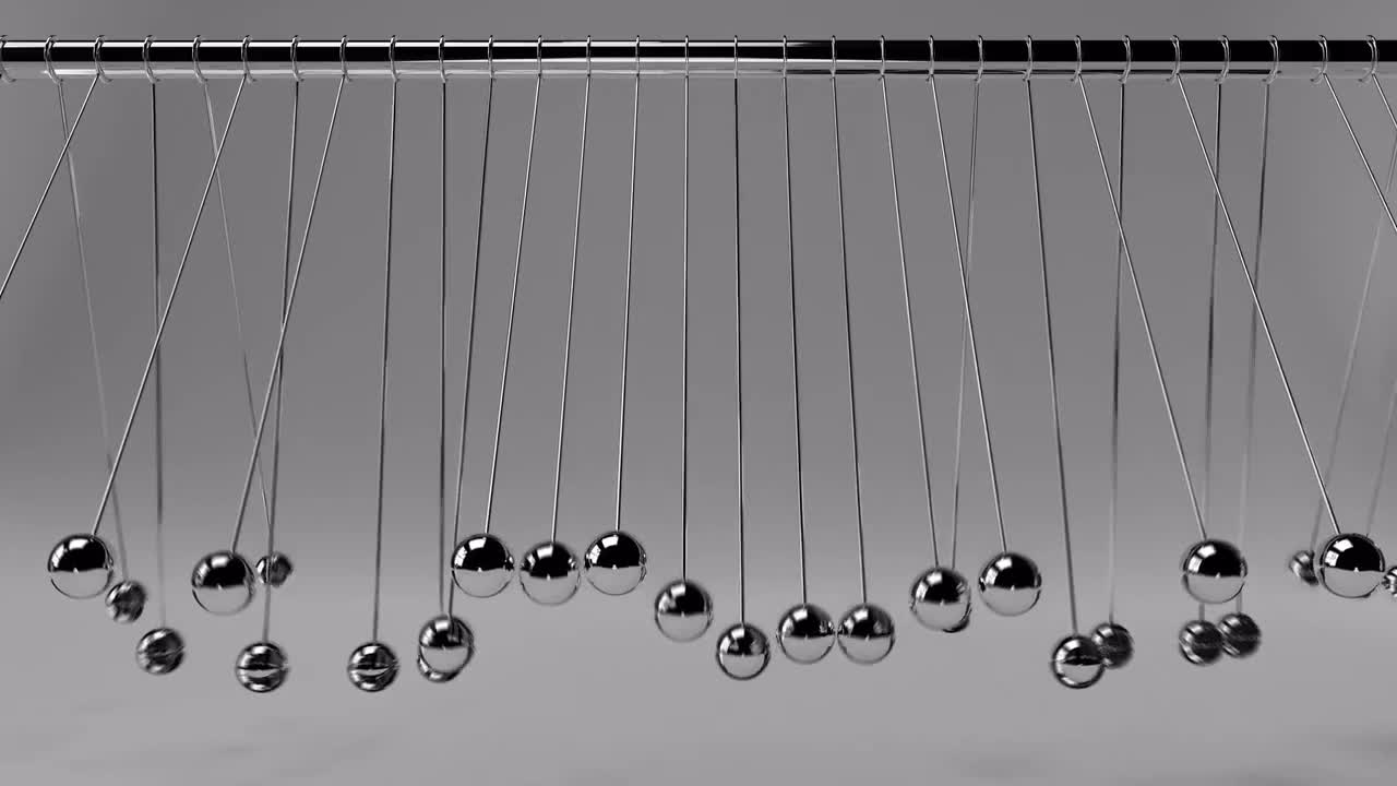 Chaotic Swinging Pendulums Loop Stock Motion Graphics Motion Array