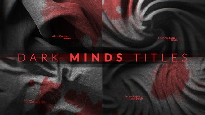 Dark Minds Titles Freebies template preview