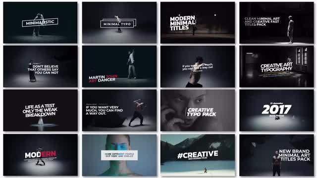 Minimal Art Titles: Premiere Pro Templates