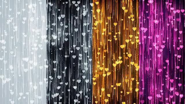 Hearts Particles Backgrounds: Stock Motion Graphics