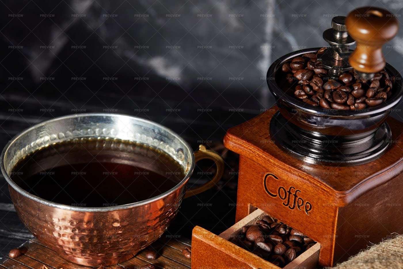 Vintage Coffee Grinder: Stock Photos