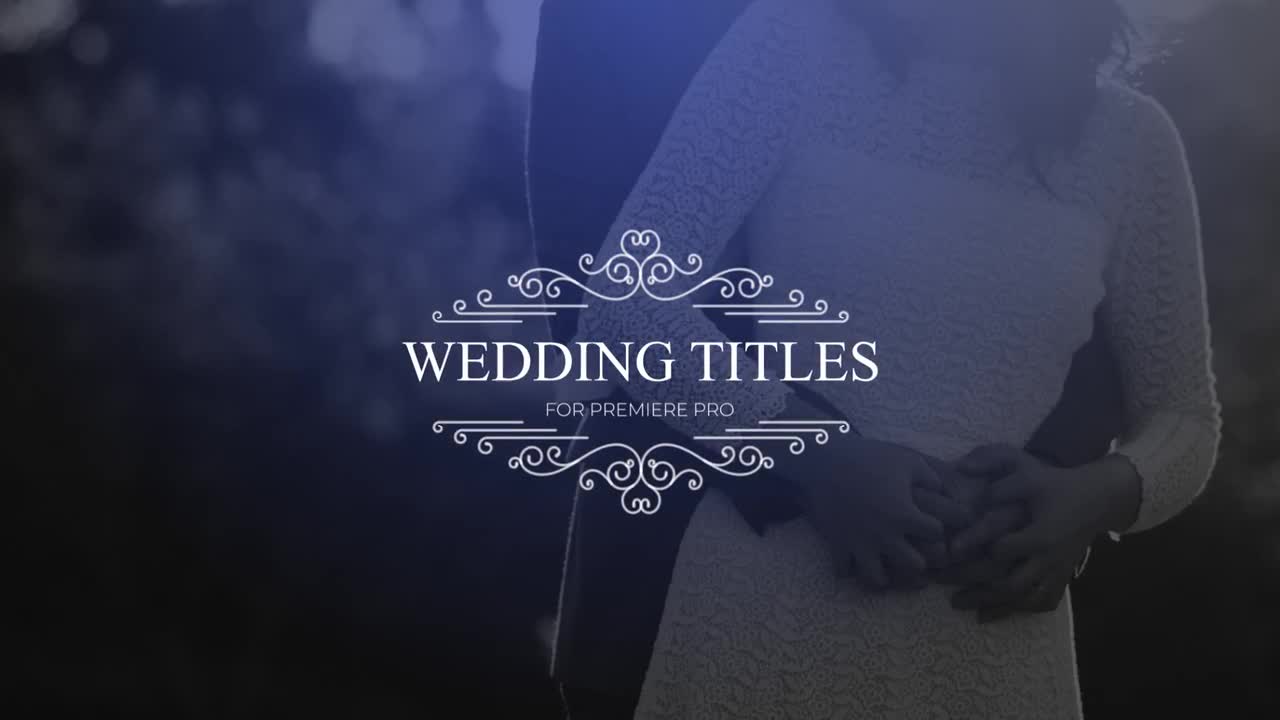 Wedding Titles Premiere Pro Templates Motion Array