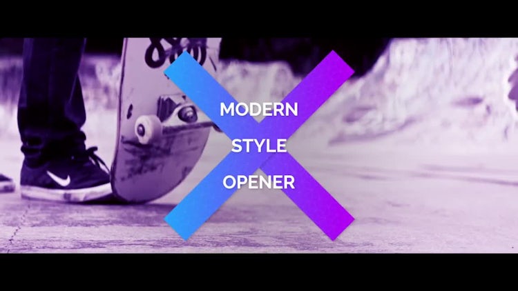 Modern Style Opener: After Effects Templates