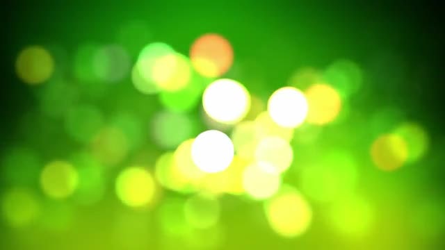 Lime Bokeh Loop: Stock Motion Graphics