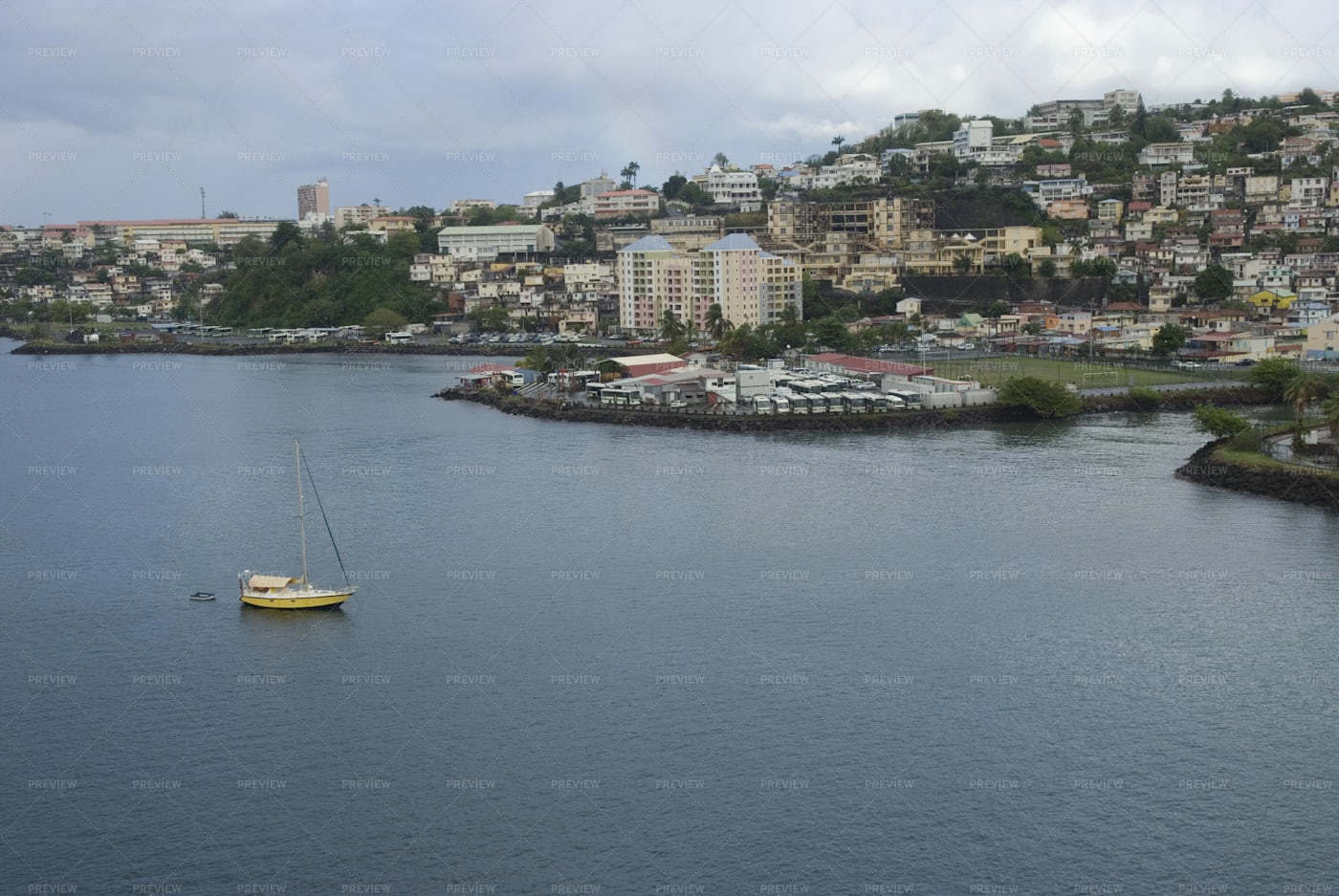 Aerial View Of Martinique: Stock Photos