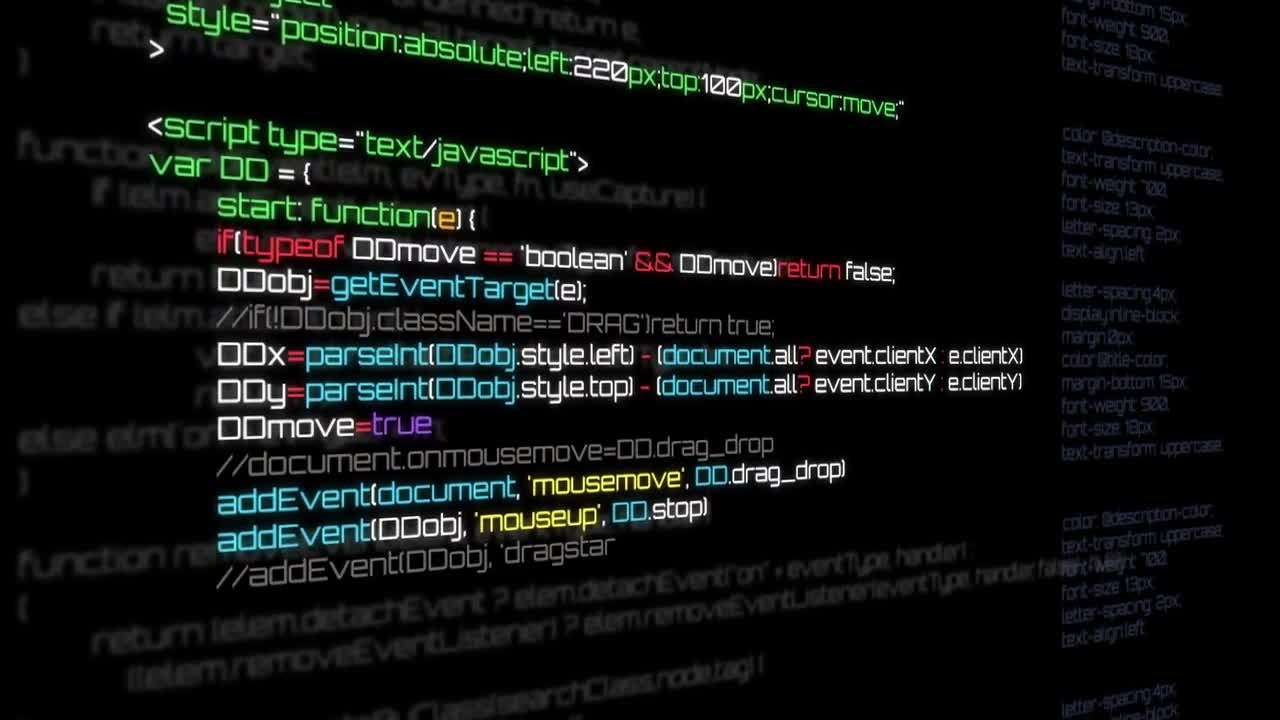 Computer Code Background - Stock Motion Graphics | Motion Array