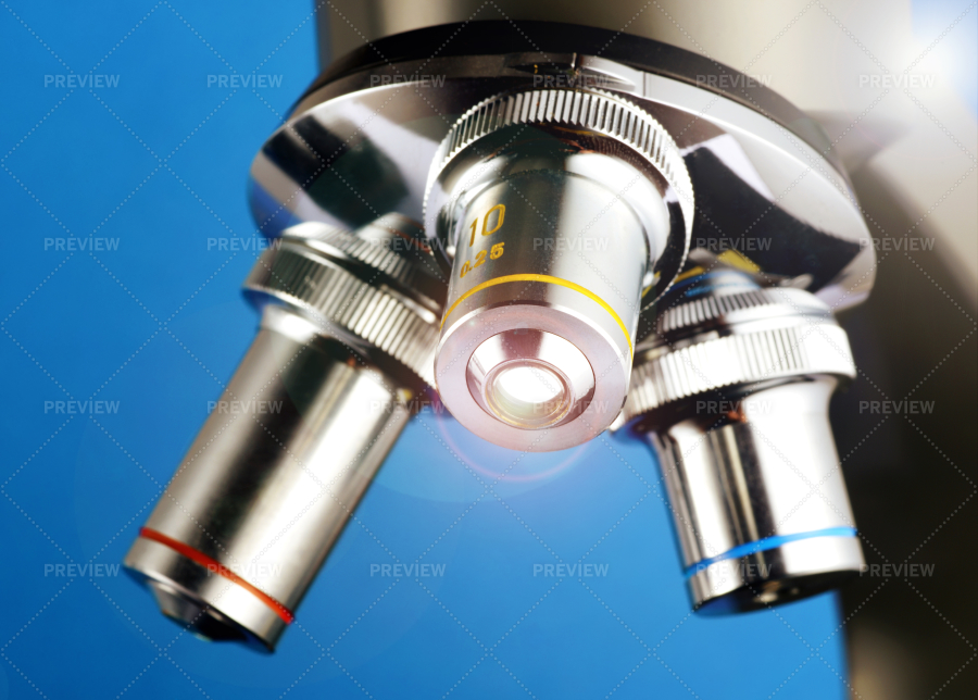 Lenses Of Microscope - Stock Photos | Motion Array