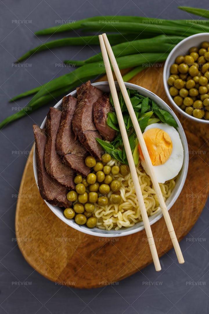 Asian Soup In A Bowl: Stock Photos