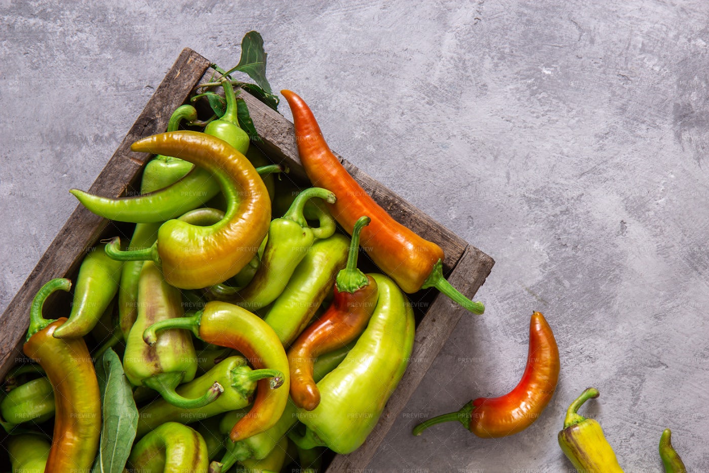 Boxed Peppers: Stock Photos
