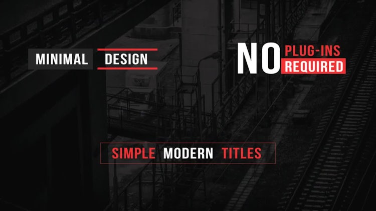 Simple Titles: After Effects Templates