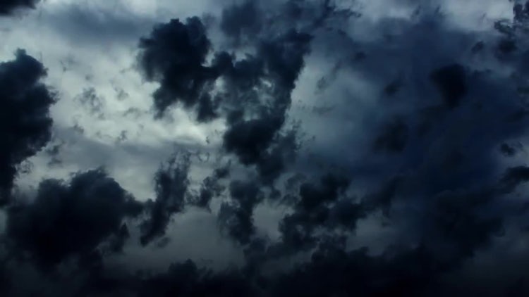 Dramatic Stormy Dark Clouds: Stock Video