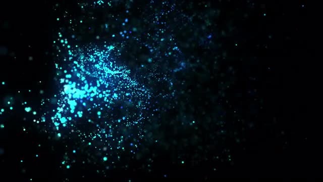 Blue Particle Animation Background 01: Stock Motion Graphics