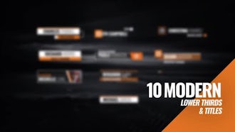 4K Modern Lower Thirds & Titles: After Effects Templates