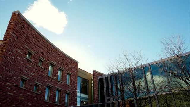 Brick and Glass Building Timelapse: Stock Video