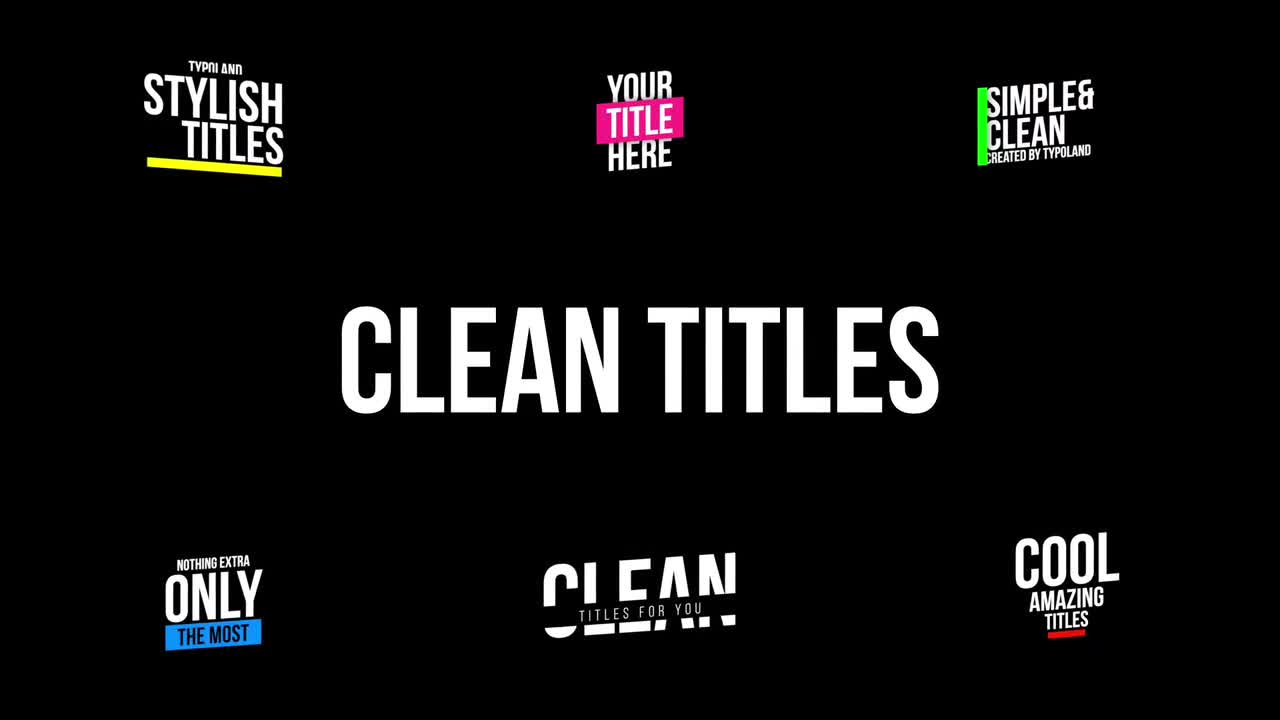 Clean Titles Final Cut Pro Templates Motion Array