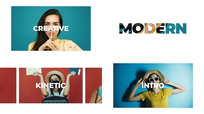 Modern Kinetic Intro Freebies template preview