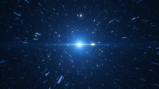 Blue Particles Background: Stock Motion Graphics