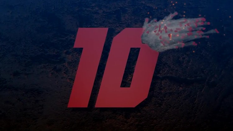 Epic Number Shatter Countdown: Stock Motion Graphics