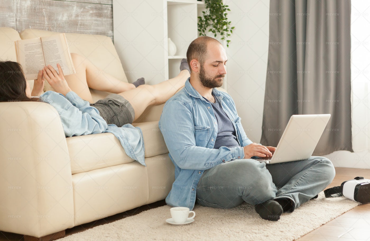 Relaxing At Home: Stock Photos