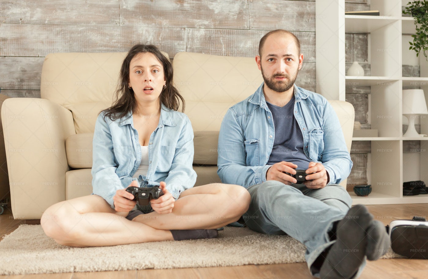 Playing Video Games: Stock Photos