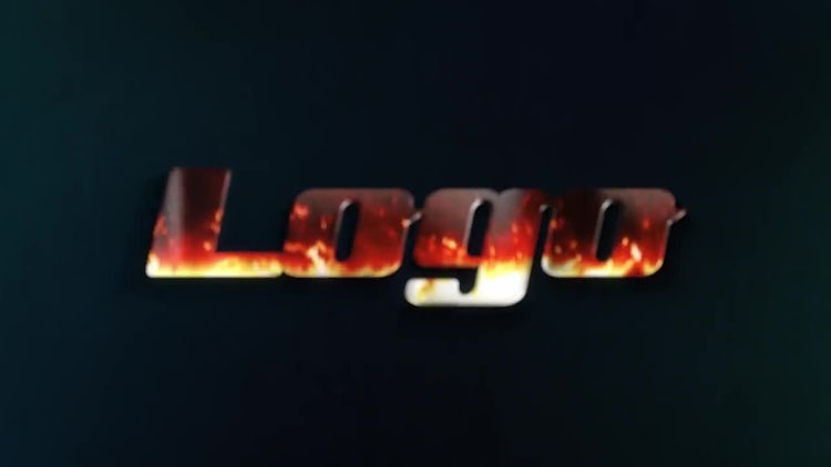 Flaming Metal Logo: After Effects Templates