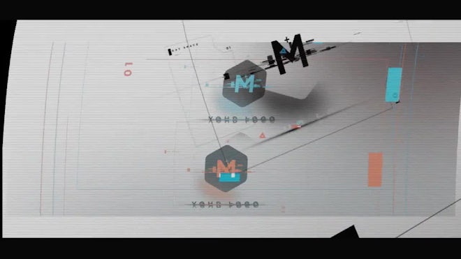 Glitch Logo Intro Freebies template preview