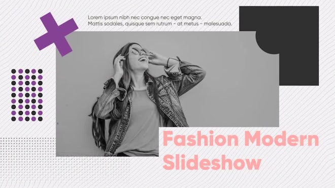 Fashion Modern Slideshow Freebies template preview