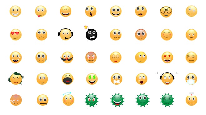 Emoticons Pack Freebies template preview
