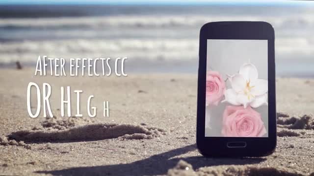 Mockup Beach Phone Real Video After Effects Templates Motion Array