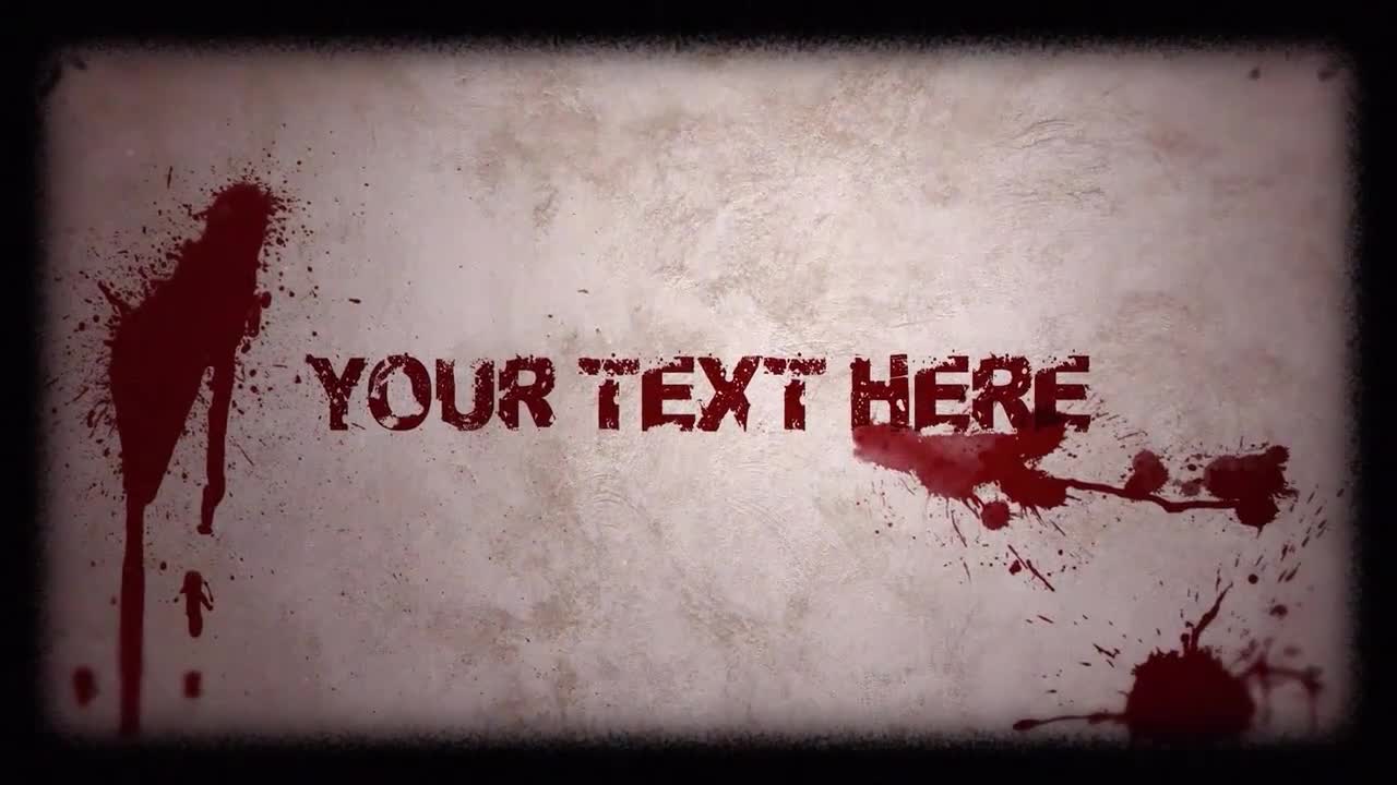 Horror Titles After Effects Templates Motion Array