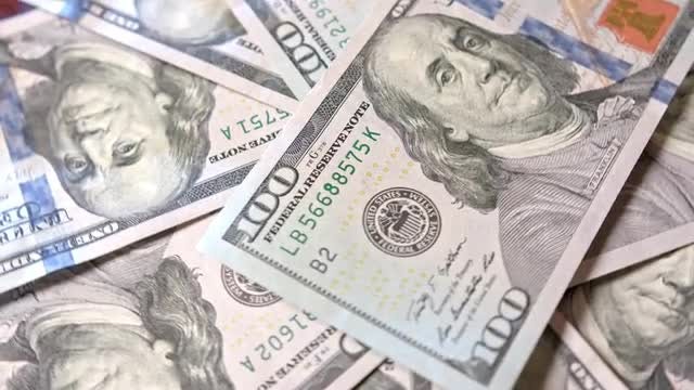 Bunch Of US Dollars Cash : Stock Video