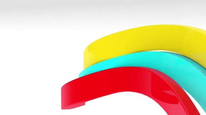 3D Ribbons Logo After Effects Templates Motion Array