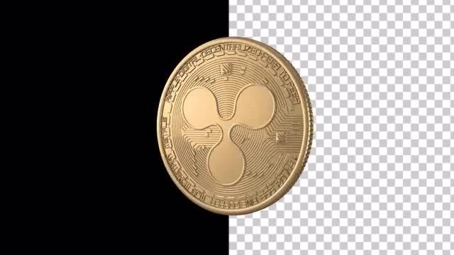Ripple Cryptocurrency Coiling Loop : Stock Motion Graphics